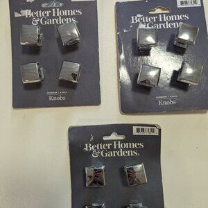 Better Homes & Gardens Chandler Cabinet Hardware Knobs - Silver Chrome Finish